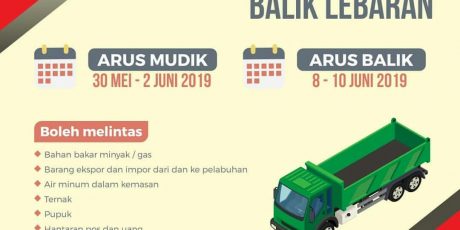 Pembatasan Truk Saat Arus Mudik & Balik Lebaran 2019